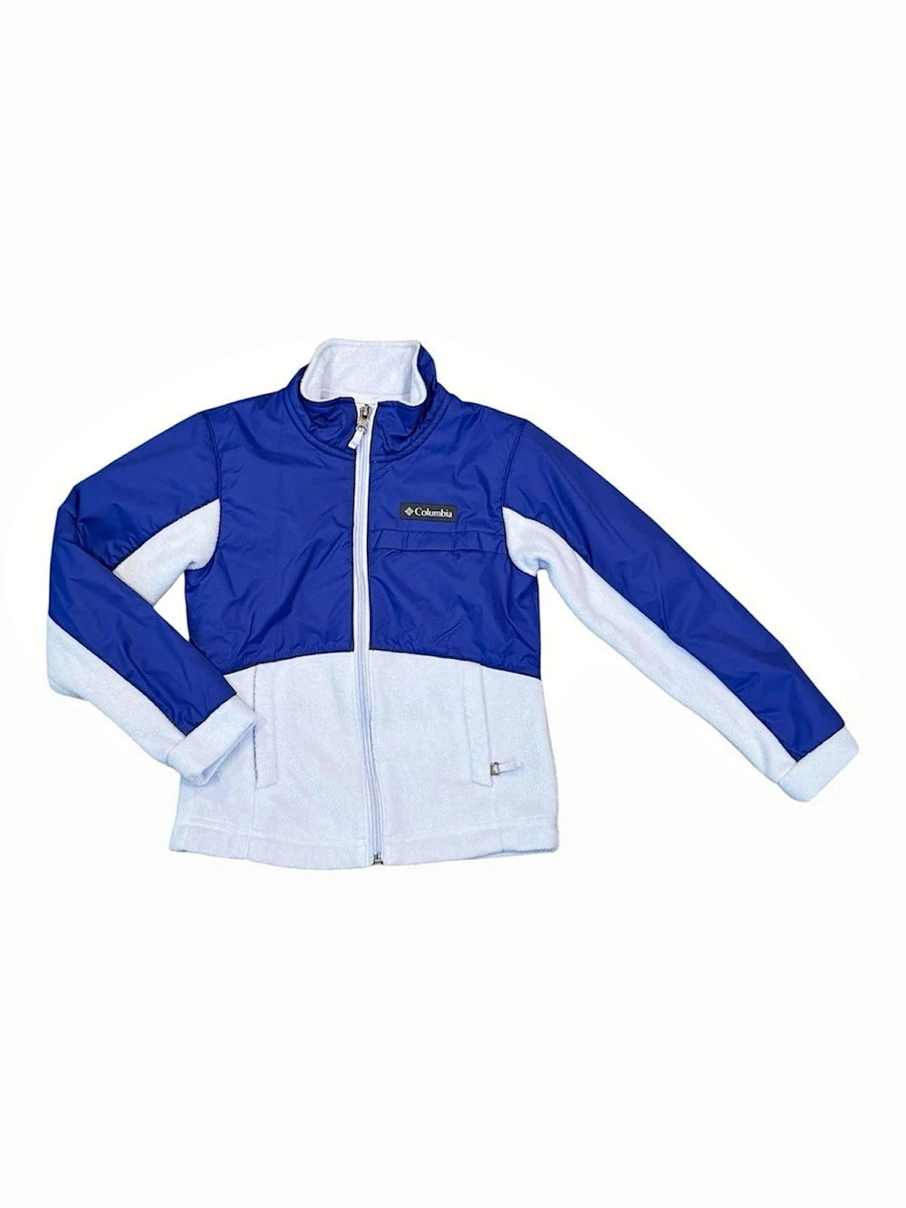 Columbia Color Block Jacket in Bright and Light Blue
